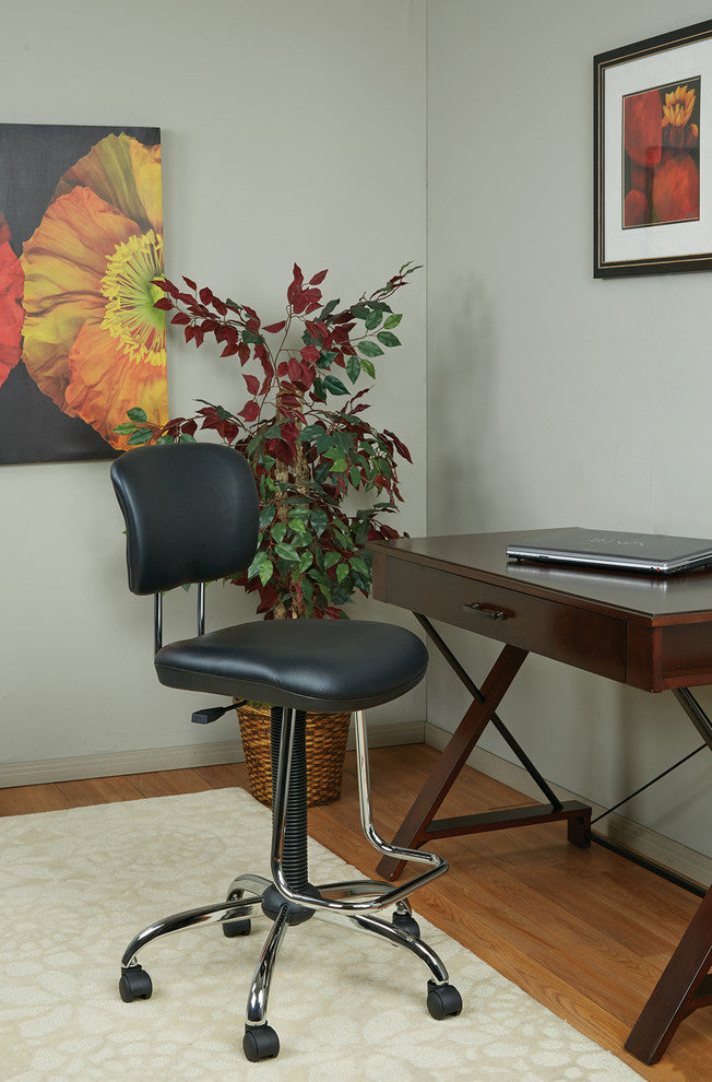 Chrome Economical Chair With Teardrop Footrest