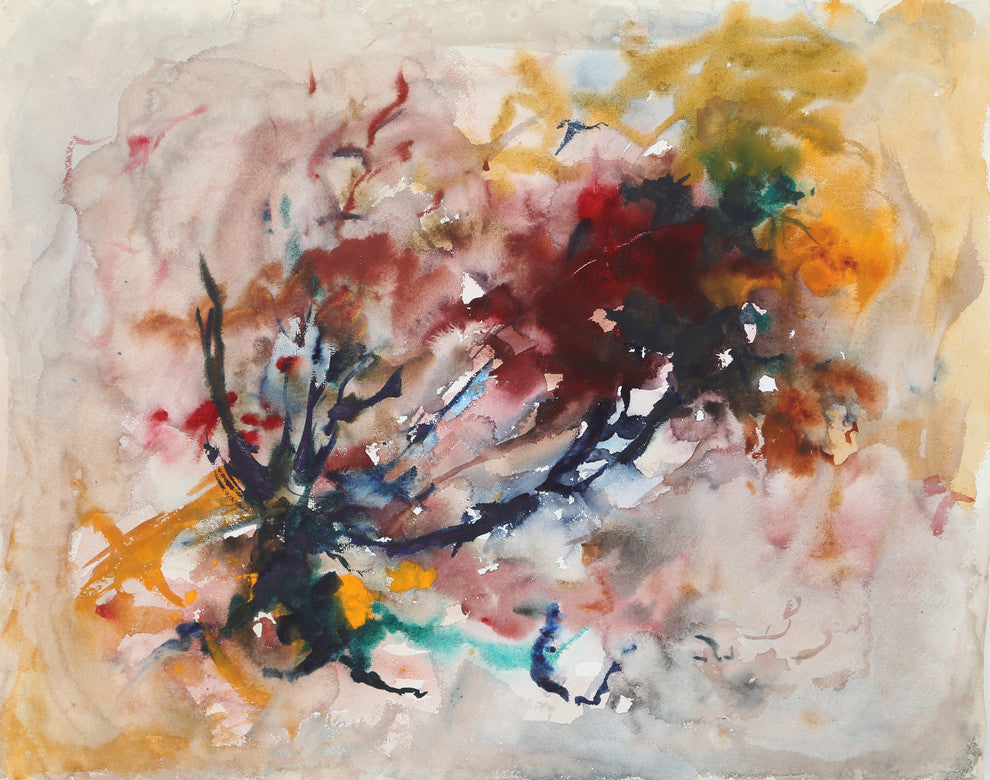 Eve Nethercott "Abstract, P1.35" Watercolor Painting