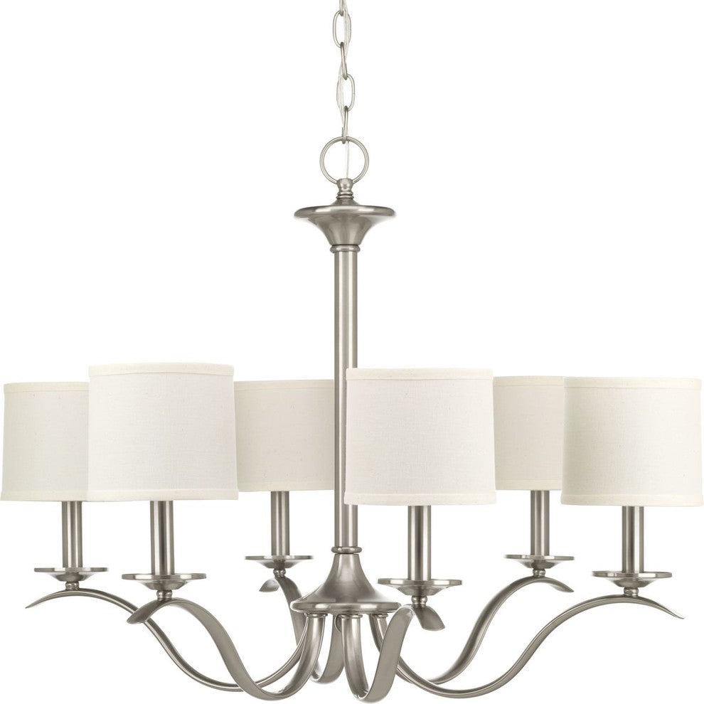 Inspire 6-Light Chandelier, Brushed Nickel