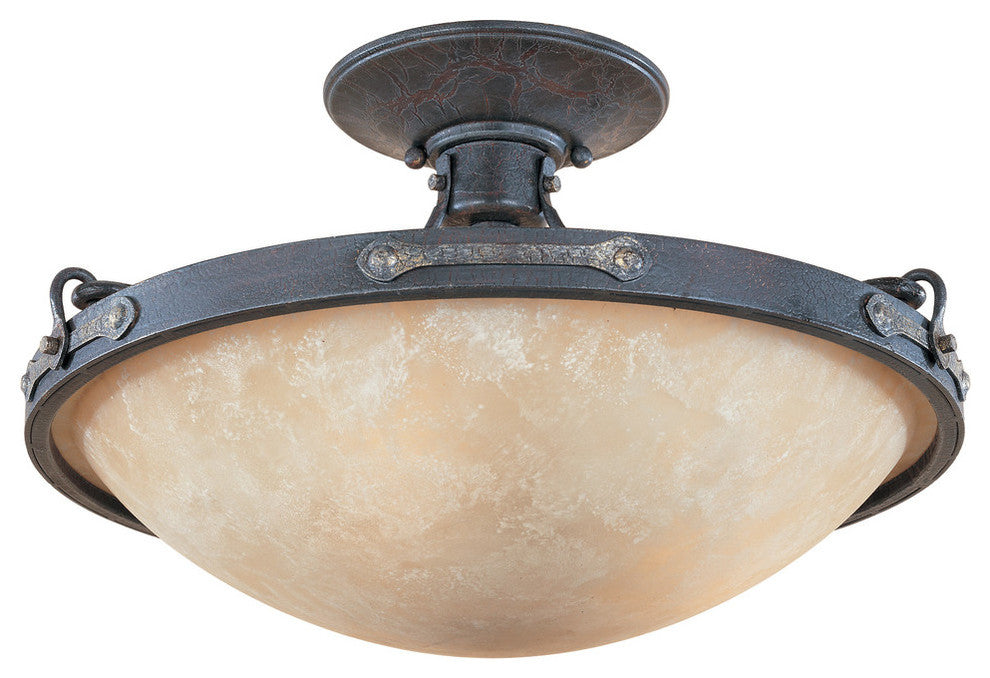 Austin Semi-Flush, Weathered Saddle