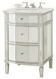 24" All Mirror Petite Bathroom Sink Vanity, Ashlie Model # HF006