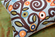Lumbar Blue Tree Of Life Pillow Cover Birds Accent Pillows Handmade Wool 14x20"