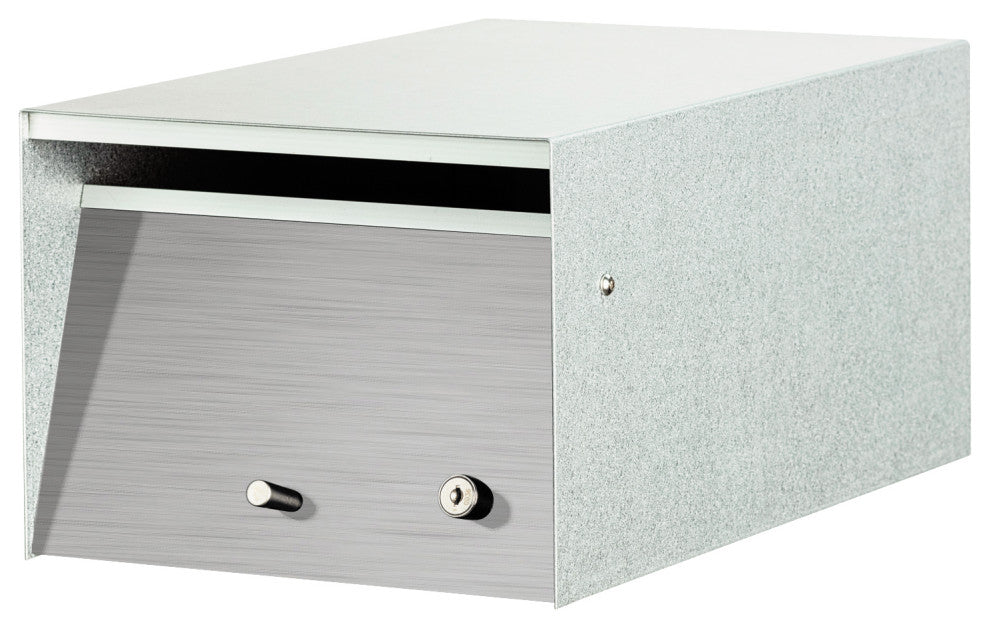 Urban Front Opening Zincalume Mailbox, Silver