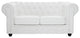 Modern Contemporary Living Room Loveseat Sofa White