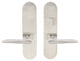Ecco Lever, Tubular Passage With Privacy Bolt, Left Hand, Satin Stainless Steel
