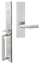 Oslo Lever, Mortise Dummy Handleset, Left Hand, Satin Stainless Steel