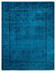 Overdyed One-of-a-Kind Hand-Knotted Area Rug Green, 9' 2" x 11' 10"