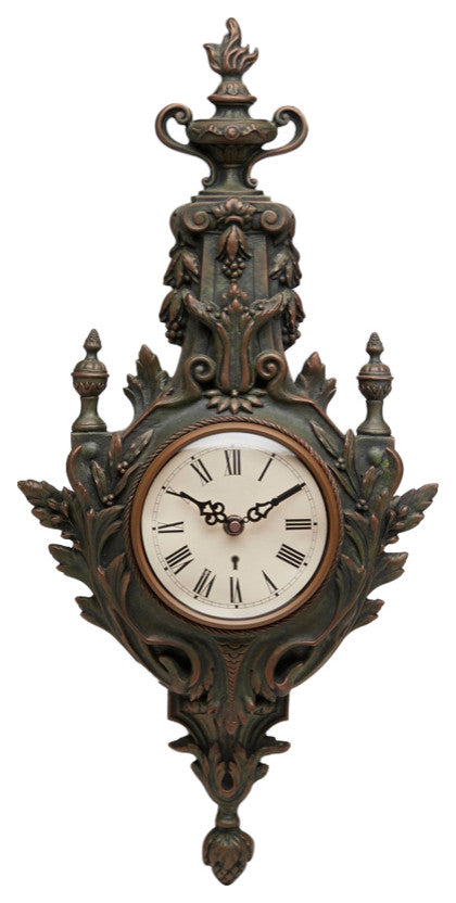 Resin Torch Design Wall Clock