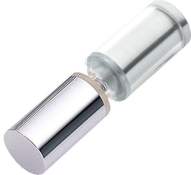 Mont Hard Double Sided Knob With Plastic Sleeve on One Side, Polished Chrome