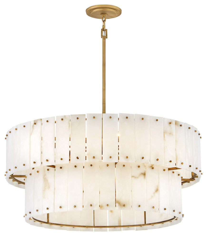 Fredrick Ramond Simone Medium Drum Chandelier, Burnished Gold