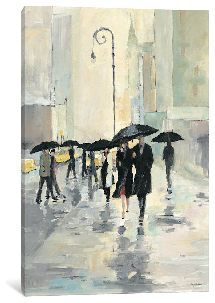 "City in the Rain Gallery" by Avery Tillmon, 26x18x1.5"