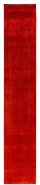 Overdyed One-of-a-Kind Hand-Knotted Area Rug Orange, 2' 6" x 13' 8"