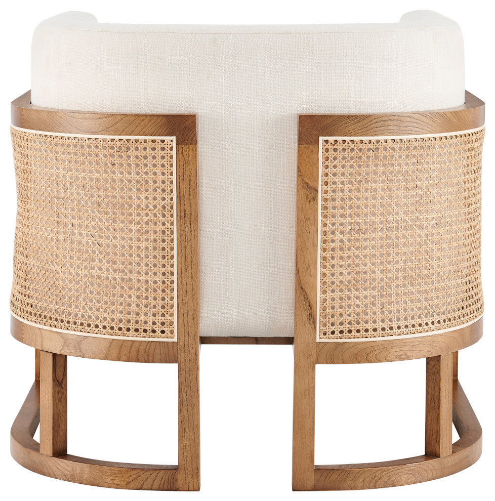 Velma Accent Arm Chair w/ Rattan