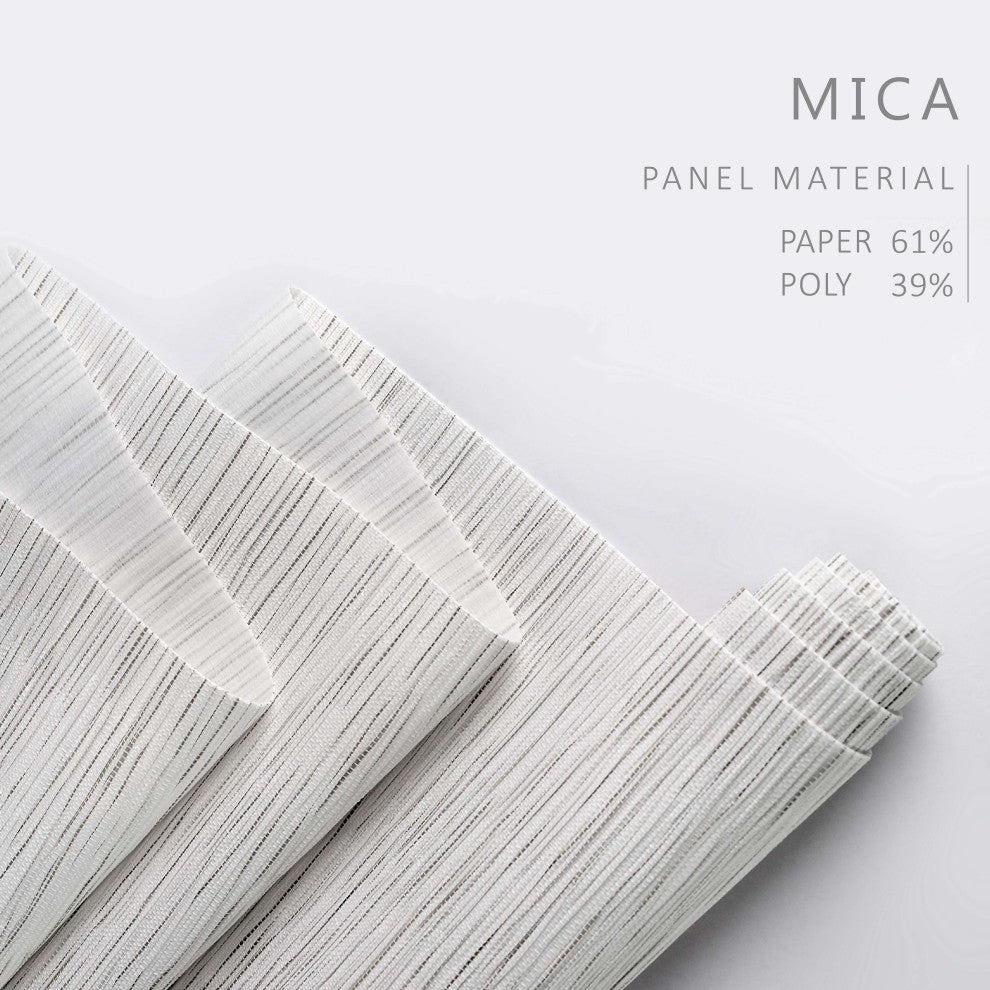 Adjustable Sliding Panel Track Blind 45.8"-86" W x 96" L, Classic, Mica