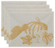 Stagecoach Floral Print Placemat, Set of 4, Gold