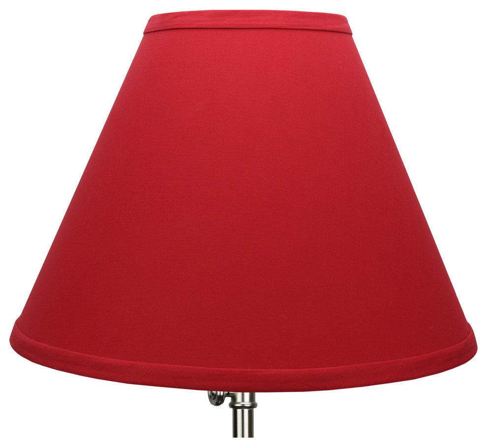 Fenchel Shades, 5"x12"x9" Spider Attachment Empire Lamp Shade, Linen Rich Red