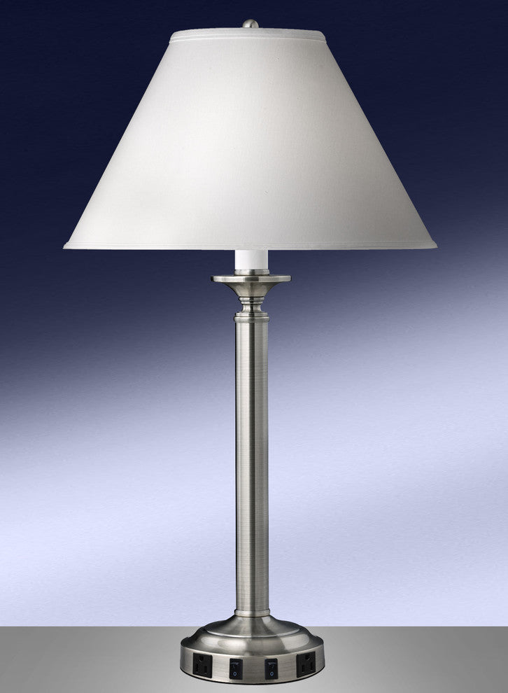 Twin-Light Double Nightstand Lamp, Set of 2