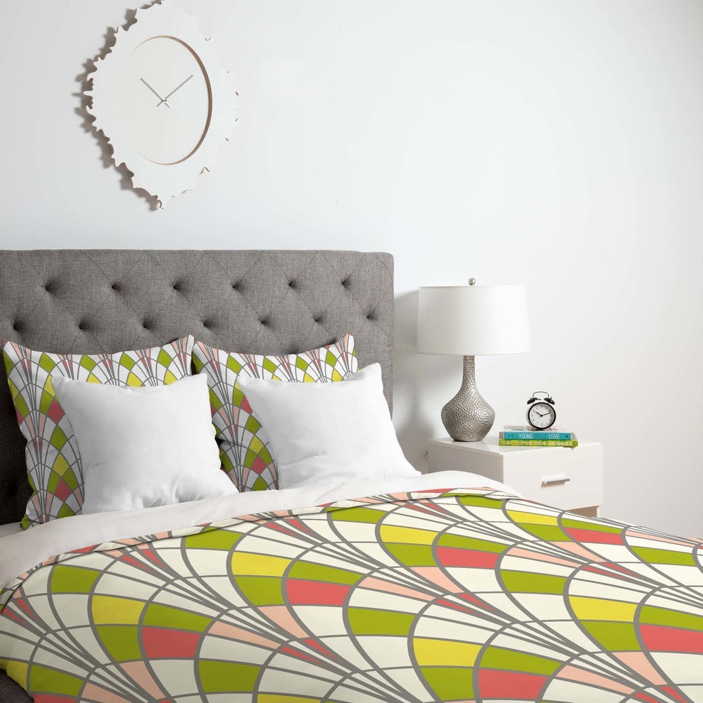 Deny Designs Heather Dutton Arcada Citrus Duvet Cover - Lightweight