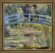 Claude Oscar Monet a WaterLily Pond Framed Premium Canvas Print, 20"x20"