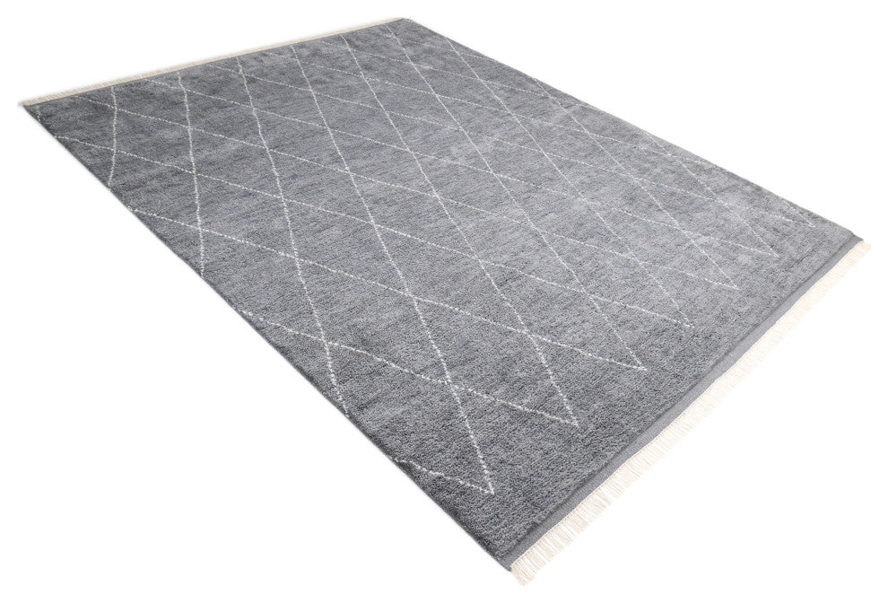 Shaggy Moroccan, Handmade Area Rug 3' 0" x 5' 0", 5 X 8