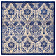 Suzani, One-of-a-Kind Hand-Knotted Area Rug Blue, 6' 3" x 6' 6"