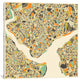 "Abstract City Map of Istanbul" by Jazzberry Blue, 37x37x1.5