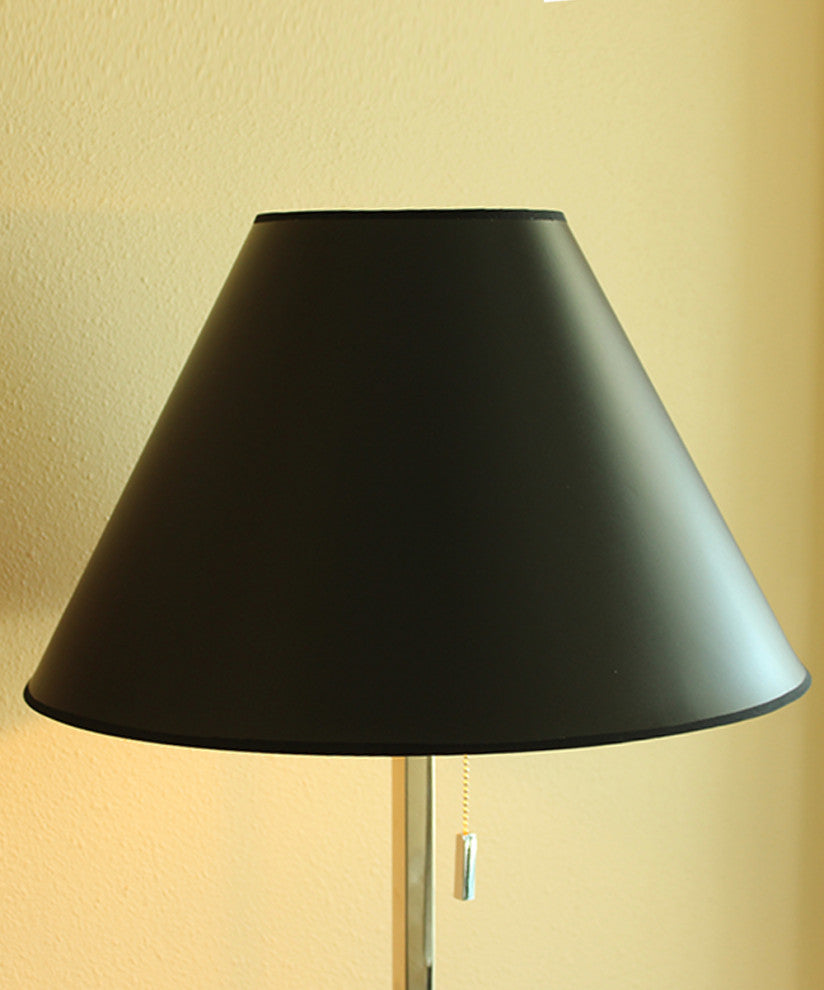 Black Parchment Gold-Lined Empire Hardback Premium Lampshade 7"x18"x1