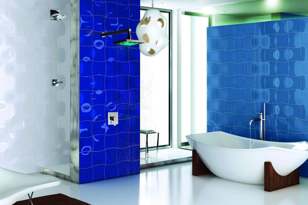 Fontana Wall Mounted LED Rainfall Shower Head