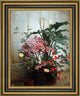 George Cochran Lambdin Side of a Greenhouse Framed Premium Canvas Print, 18"x24"