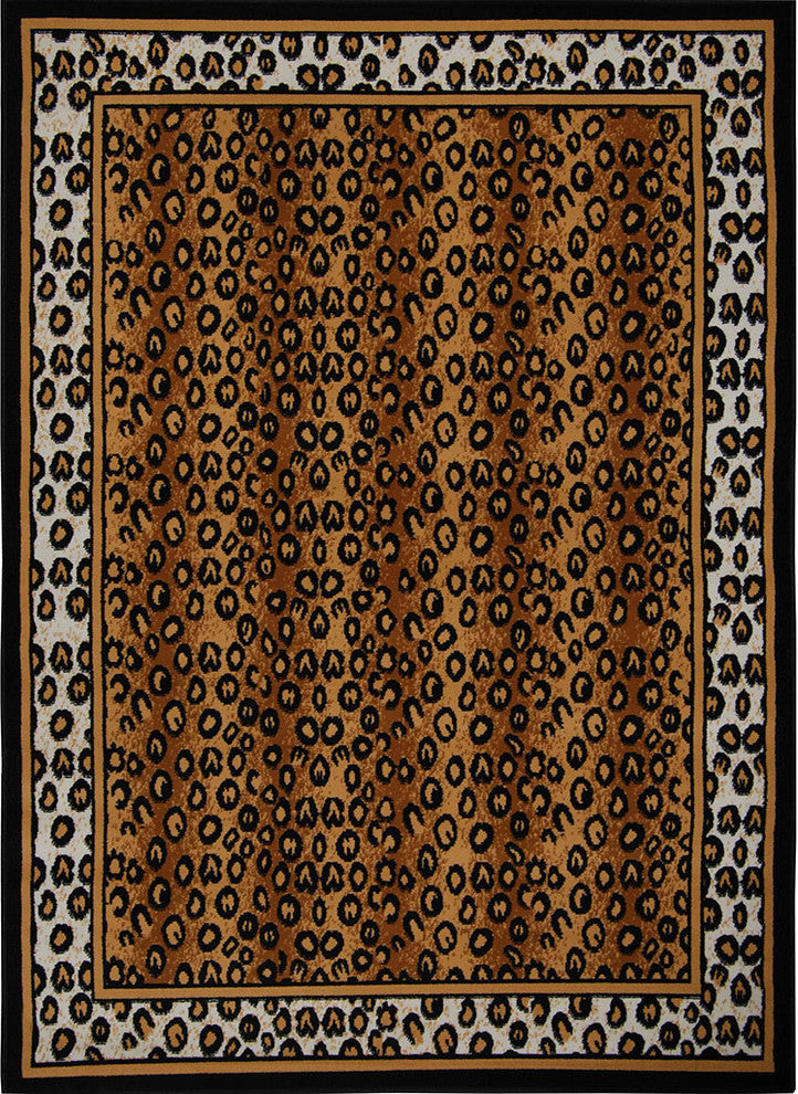 Home Dynamix Zone Savannah Area Rug 7'8"x10'7", Graphic/Print Ebony