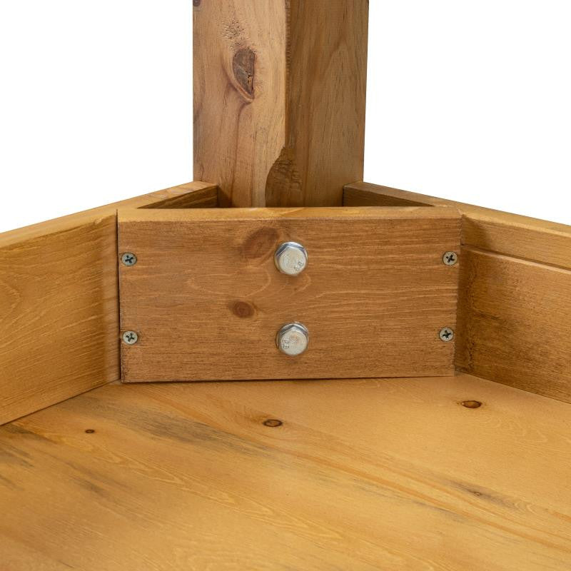 46" x 30" Rectangular Solid Pine Farm Dining Table, Light Natural