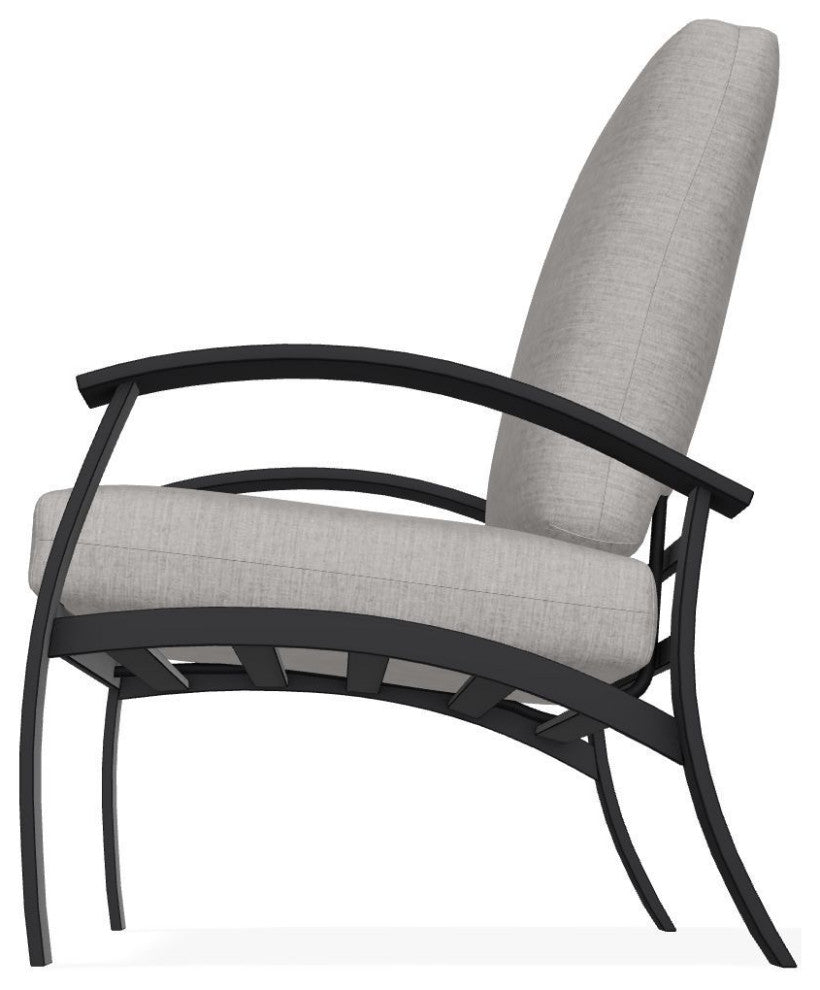 Belle Isle Cushion Deep Seating Outdoor Armchair, Graystone/Black