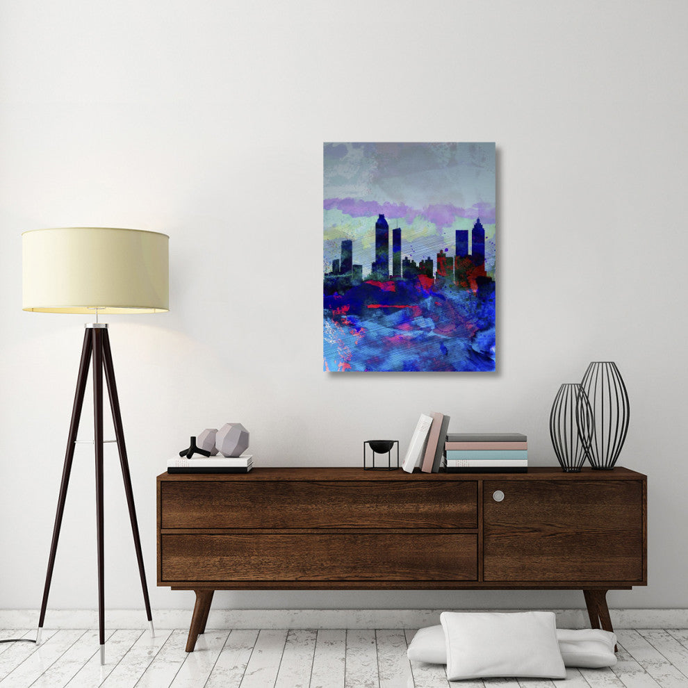 "Atlanta Watercolor Skyline" Fine Art Print