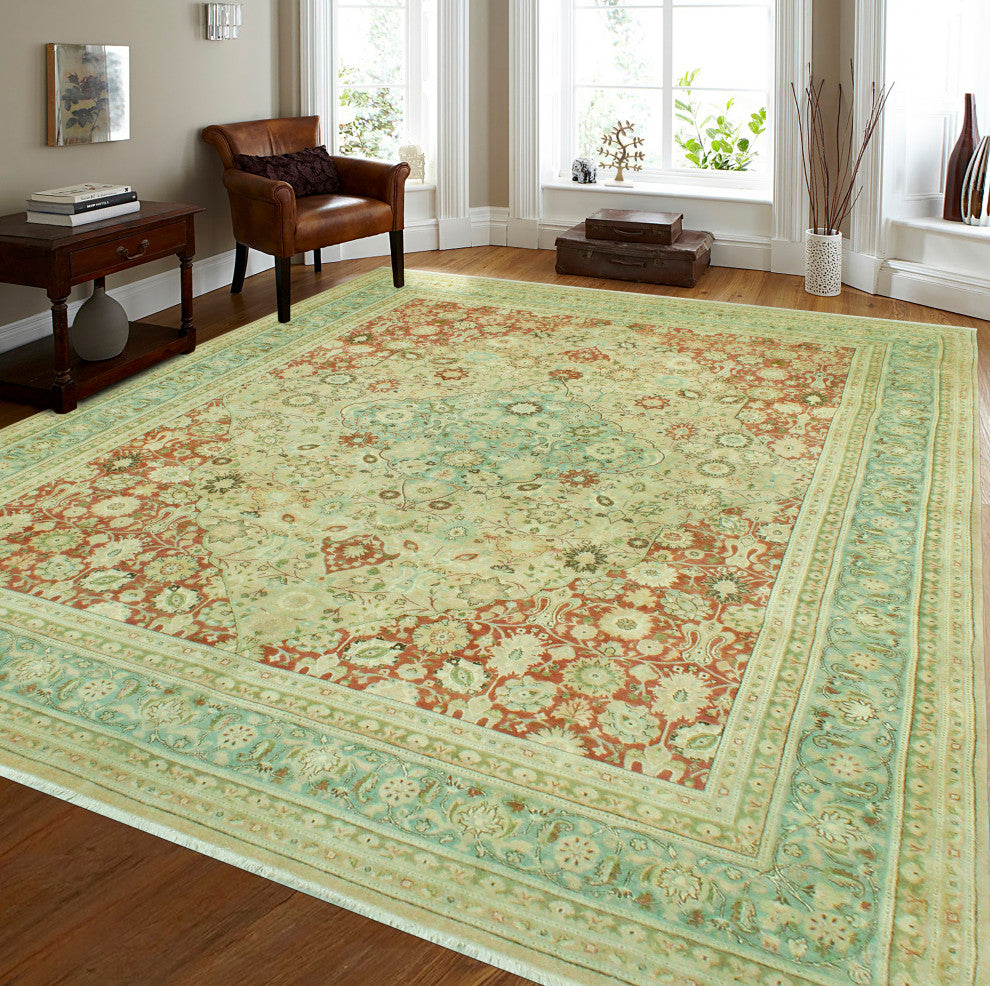 Pak-Persian Dannimar Beige/Light Blue Rug, 7'10x10'2