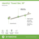 Identity 18" Towel Bar, Satin Nickel