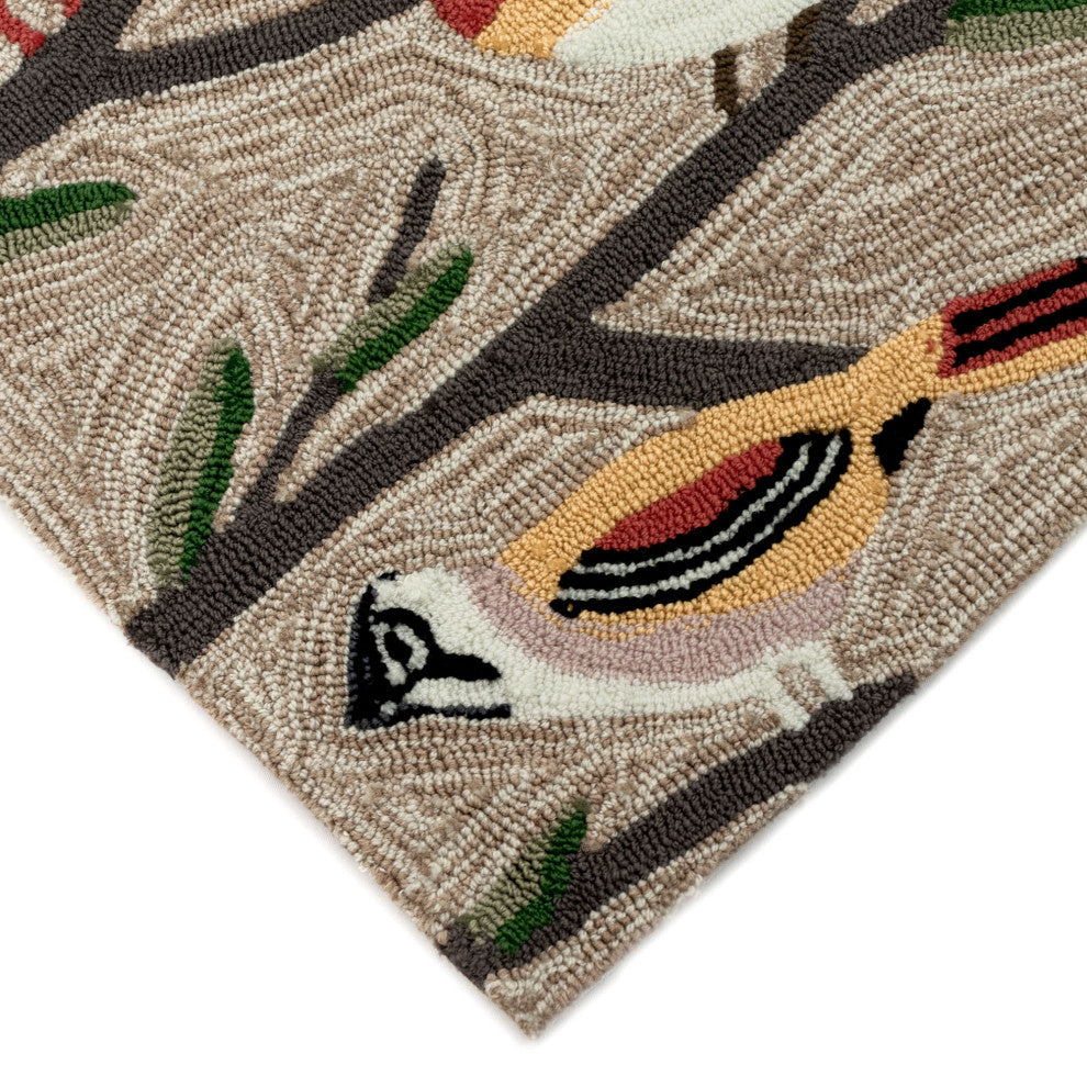 Frontporch Birds Indoor/Outdoor Rug Multi 2'x3'