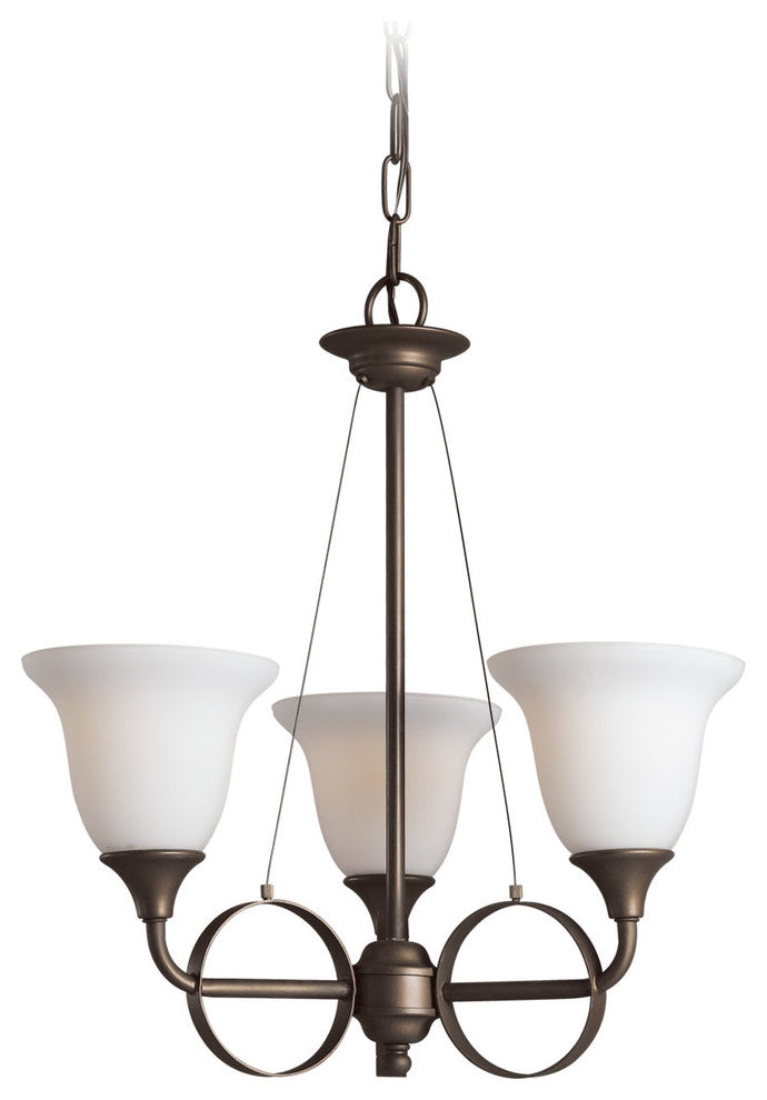 Woodbridge Lighting Fall River Chandelier, 3l - 19.5"d