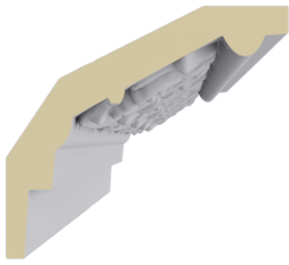 3 3/8"H x 2 1/8"P x 4"F x 94 5/8"L Medway Crown Moulding