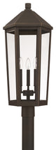 Ellsworth 3 Light Outdoor Post Lantern, Oiled Bronze