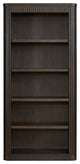 Contemporary Wood Open Bookcase, Office Storage, Brown