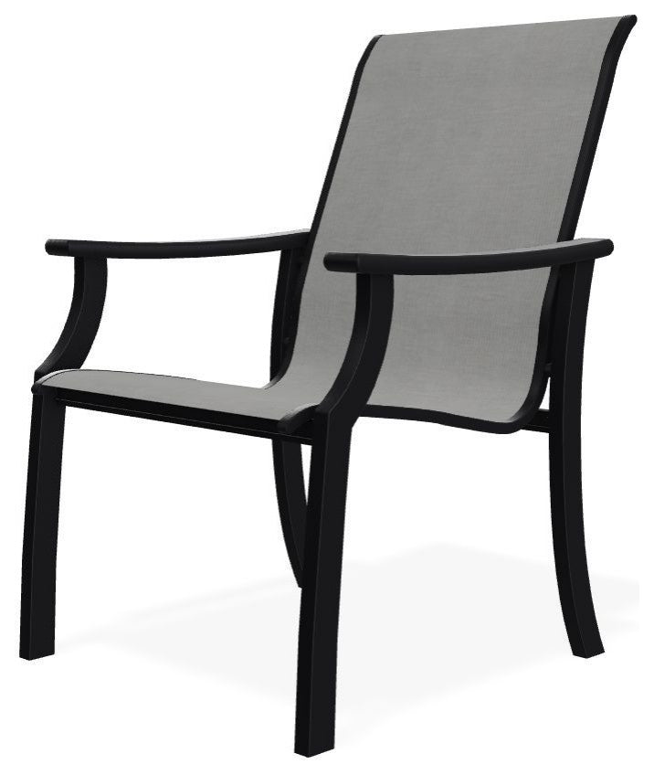 St. Catherine Sling Outdoor Armchair, Alloy/Black