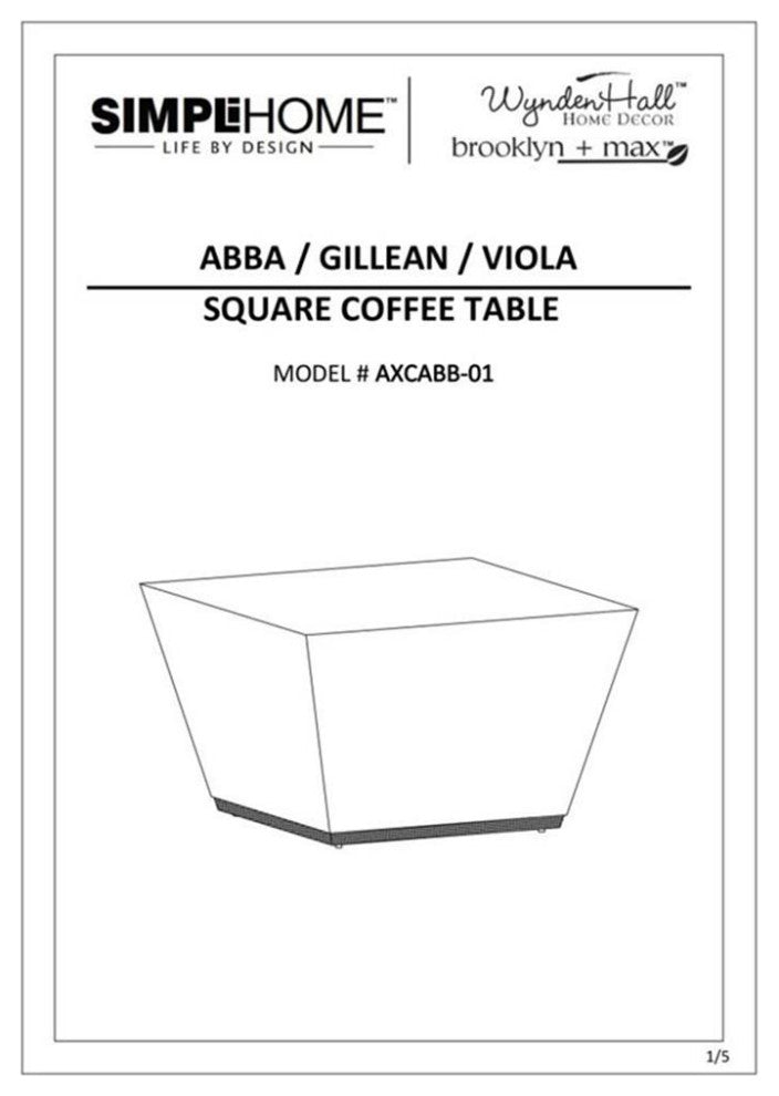 Abba  Square Coffee Table