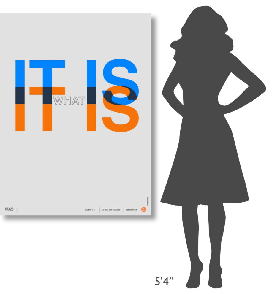 "It is what It is" Poster Fine Art Print