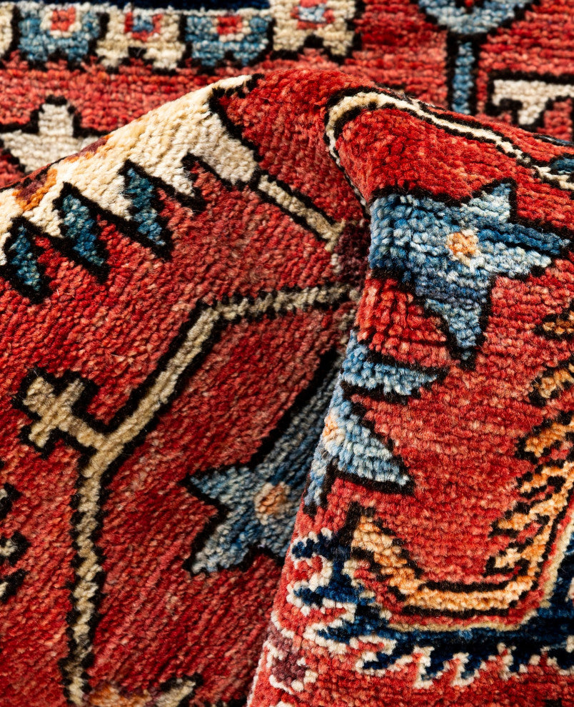 Serapi One-of-a-Kind Hand-Knotted Area Rug Red, 2'7" x 9'6"