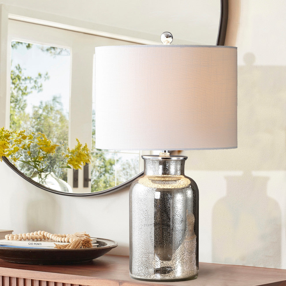 Emilia Trellis Pattern Glass Table Lamp, Esmee