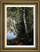 John Frederick Kensett Study of Beeches Framed Premium Canvas Print, 16"x24"