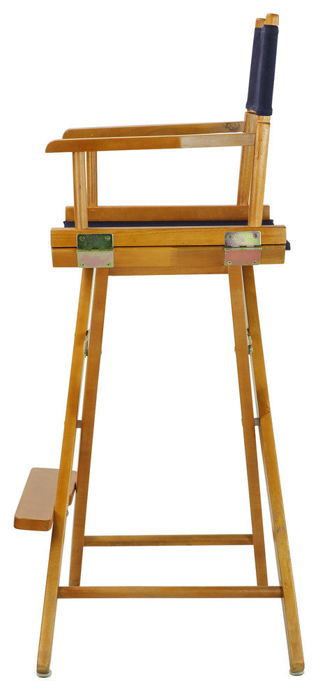 030" Director's Chair Honey Oak Frame-Navy Blue Canvas