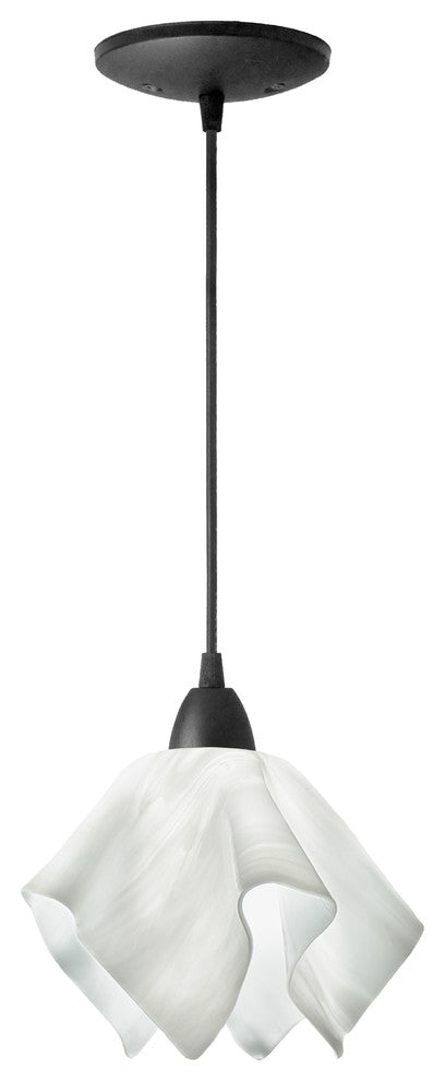 Jezebel Radiance Flame Pendant, Small, White Cloud