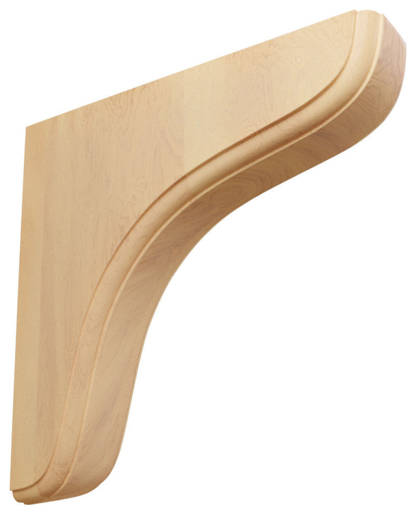 1 3/4"W x 7 1/2"D x 7 1/2"H Eaton Wood Bracket, Red Oak