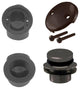 Tip Toe Sch. 40 ABS Plumber's Pack With 2-Hole Elbow, Oil Rubbed Bronze